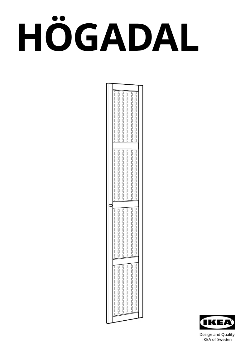 Página 1 del manual Manual de usuario Ikea HÖGADAL 305.332.85