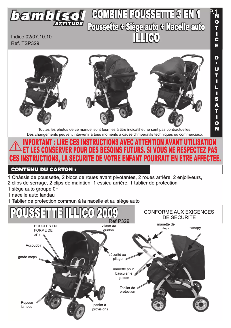 Imagen de la primera página del manual del dispositivo Illico