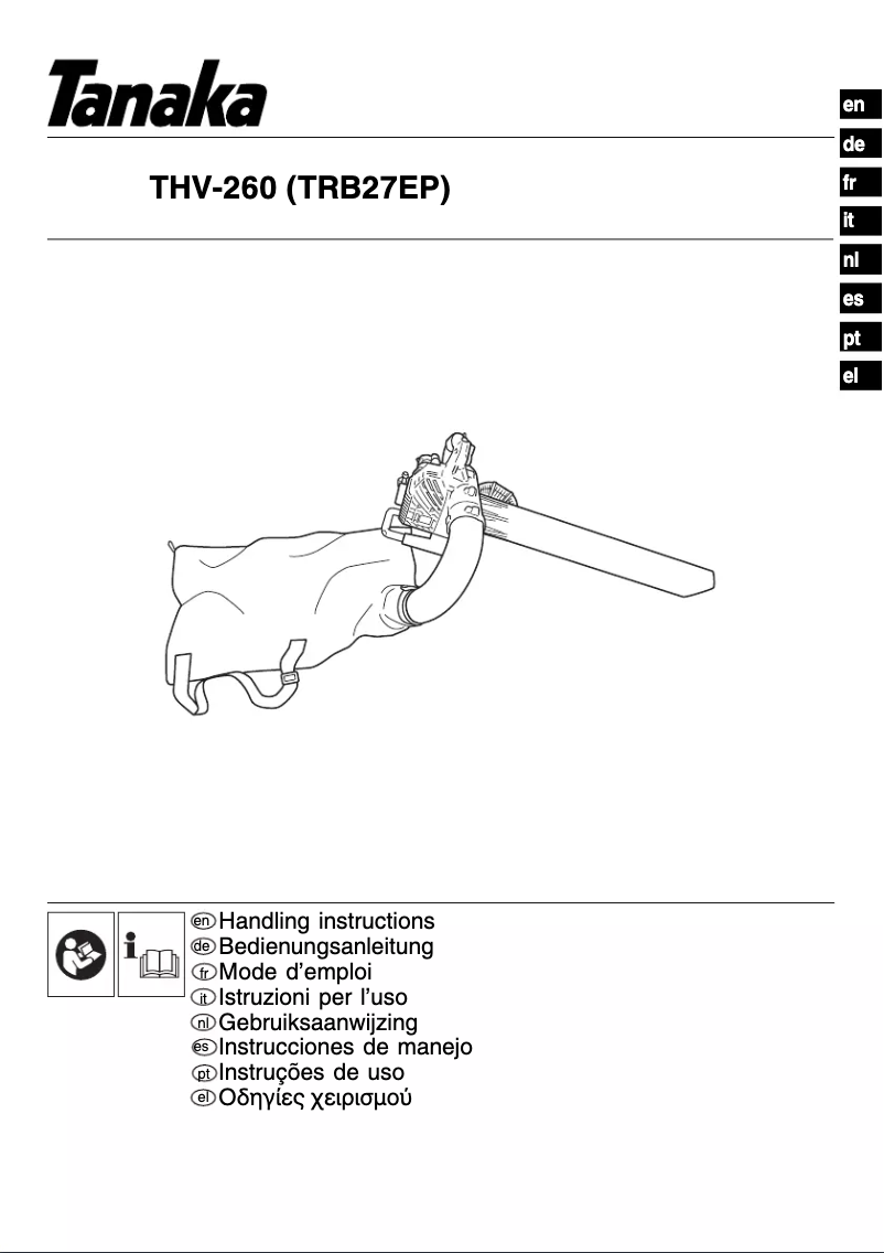 Imagen de la primera página del manual del dispositivo THV-260