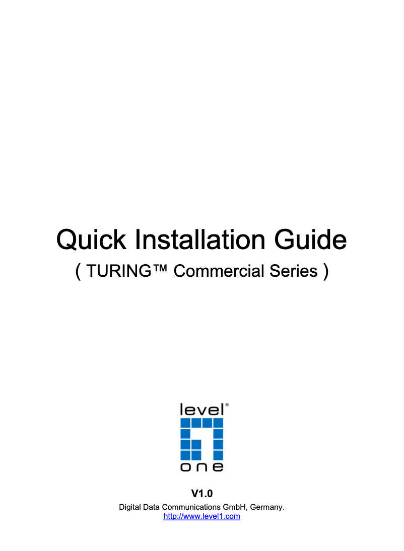 Página 1 del manual Manual de usuario LevelOne GEP-2651