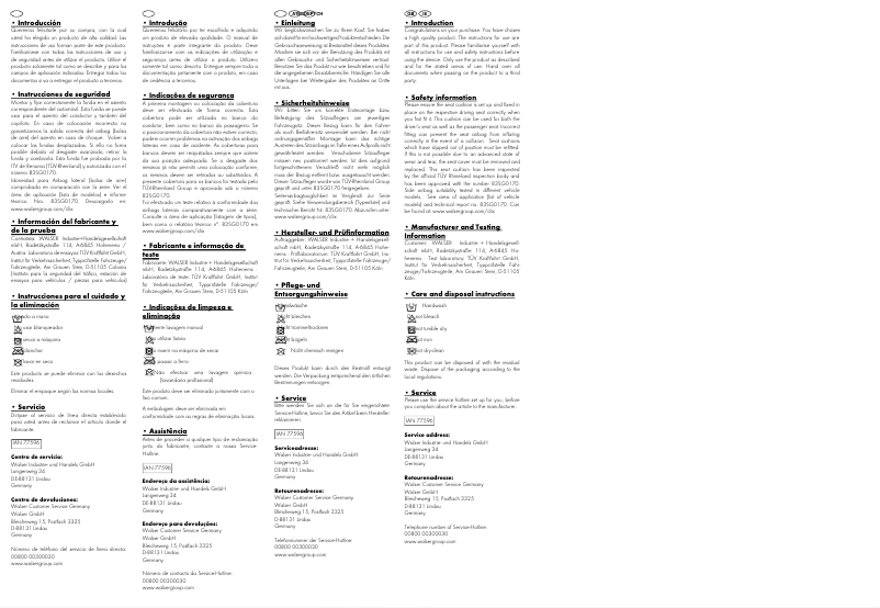 Imagen de la primera página del manual del dispositivo IAN 077596