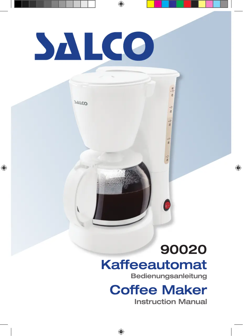 Imagen de la primera página del manual del dispositivo Salco 90020