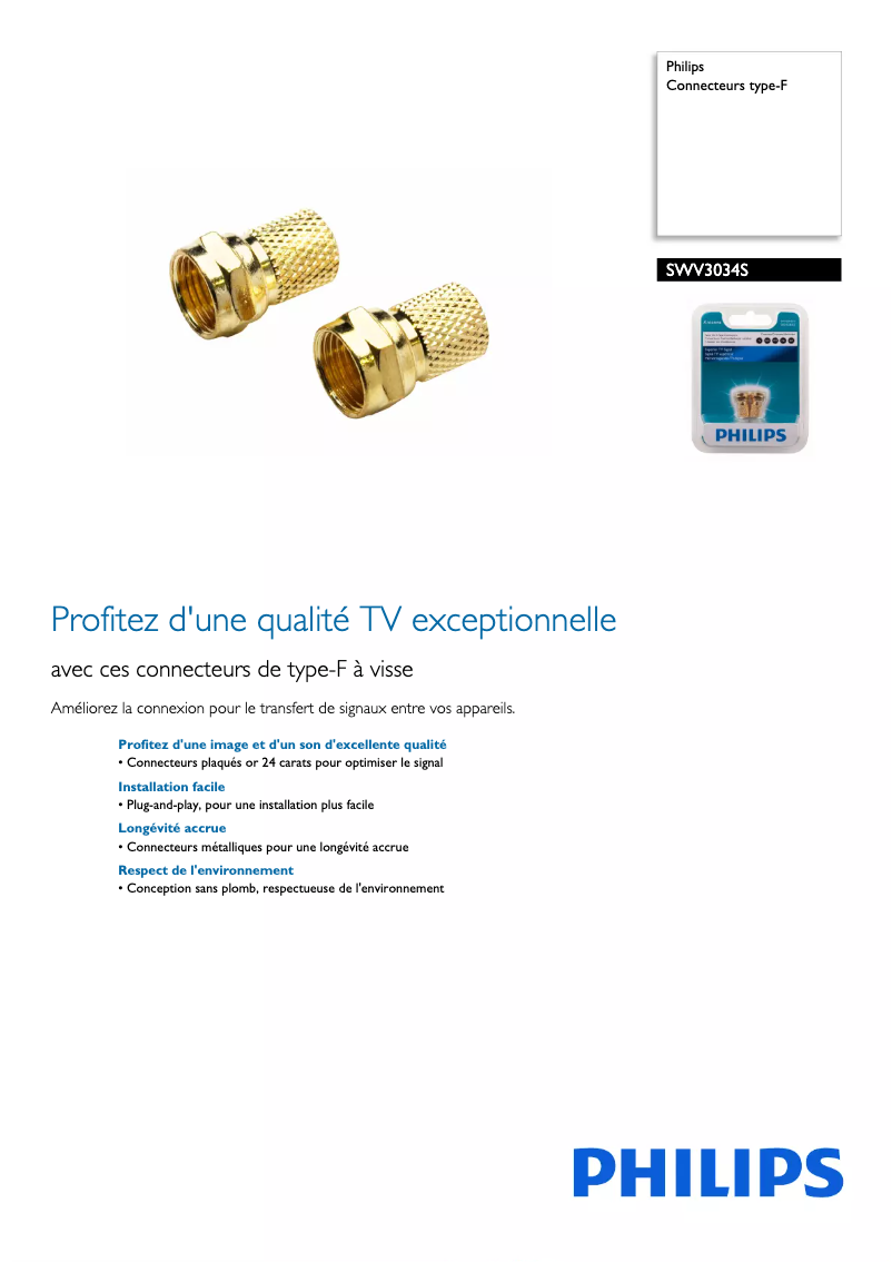 Imagen de la primera página del manual del dispositivo SWV3034S