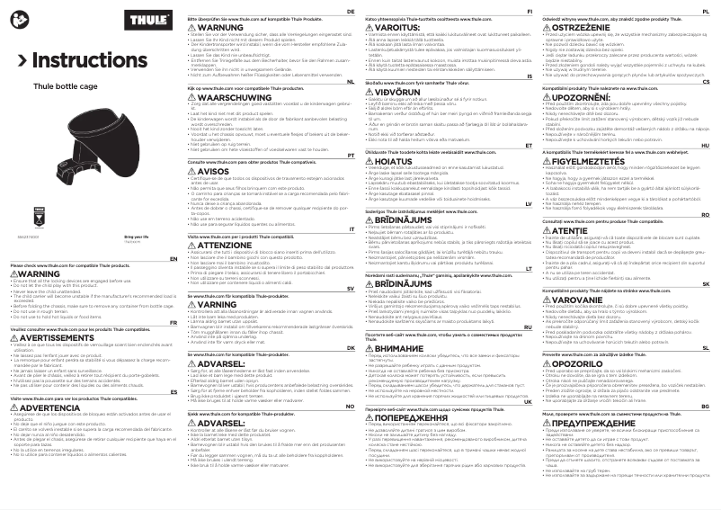 Página 1 del manual Manual de usuario Thule Bottle Cage