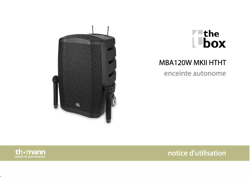 Página 1 del manual Manual de usuario The Box MBA120W MKII HTHT
