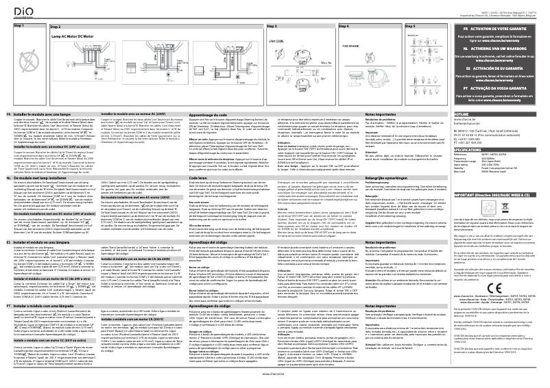 Página 1 del manual Manual de usuario DiO 54751