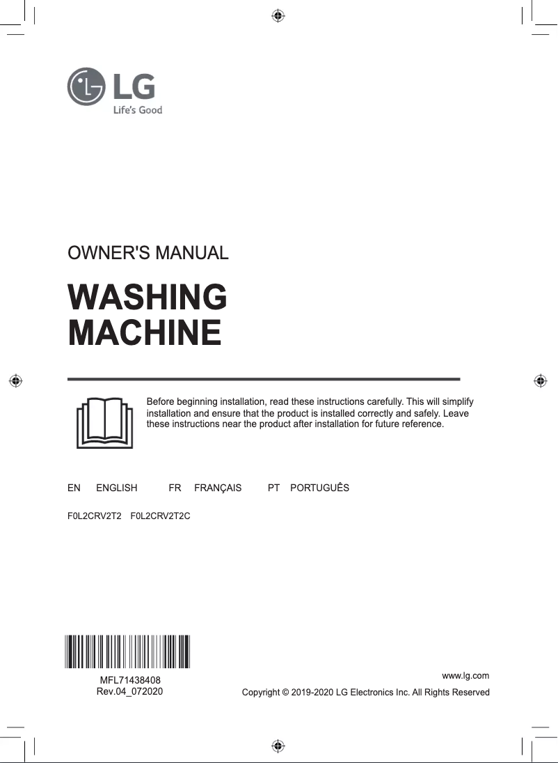 Imagen de la primera página del manual del dispositivo F0L2CRV2T2