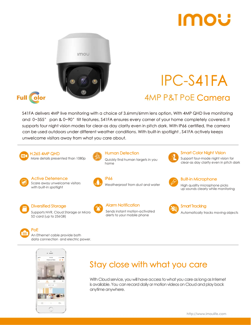 Imagen de la primera página del manual del dispositivo S41FA