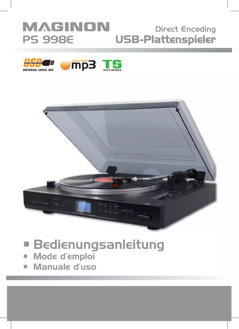 Página 1 del manual Manual de usuario Maginon PS 998E