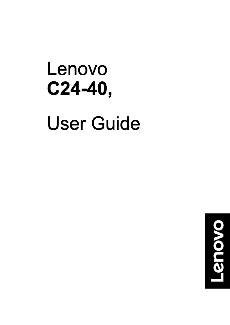 Página nº 1 - Manual de usuario Lenovo C24-40