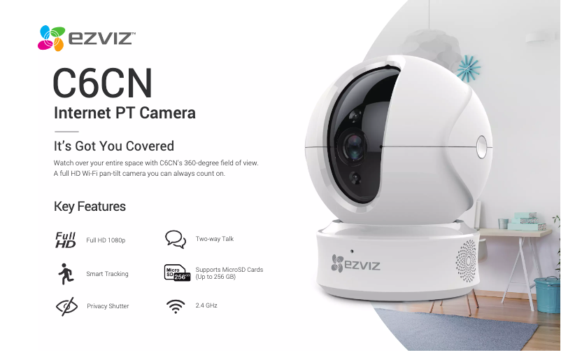 Página nº 1 - Ficha técnica EZVIZ C6CN