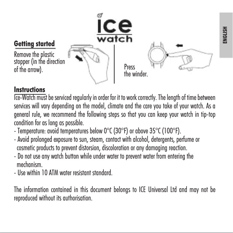 Página 1 del manual Manual de usuario ICE Watch Princess