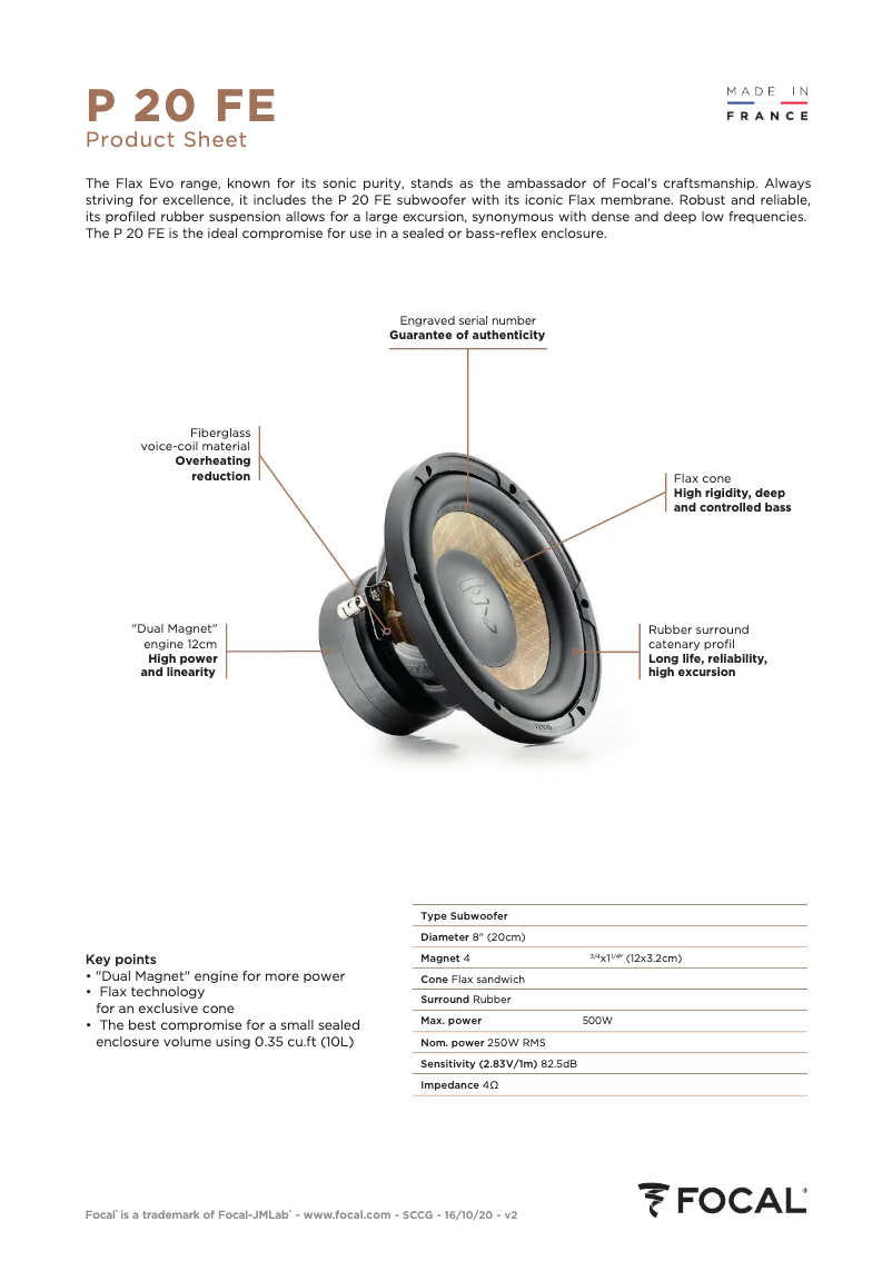 Imagen de la primera página del manual del dispositivo P 20 FE