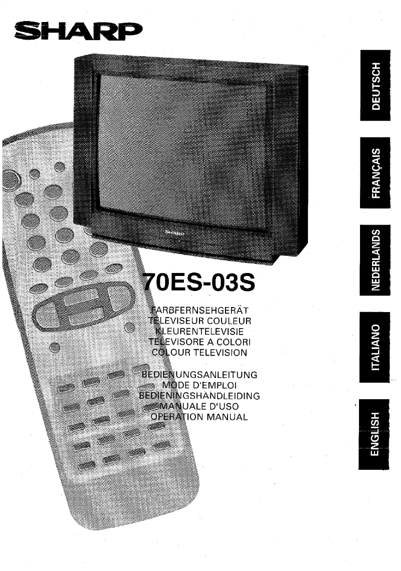 Página 1 del manual Manual de usuario Sharp 70ES03S