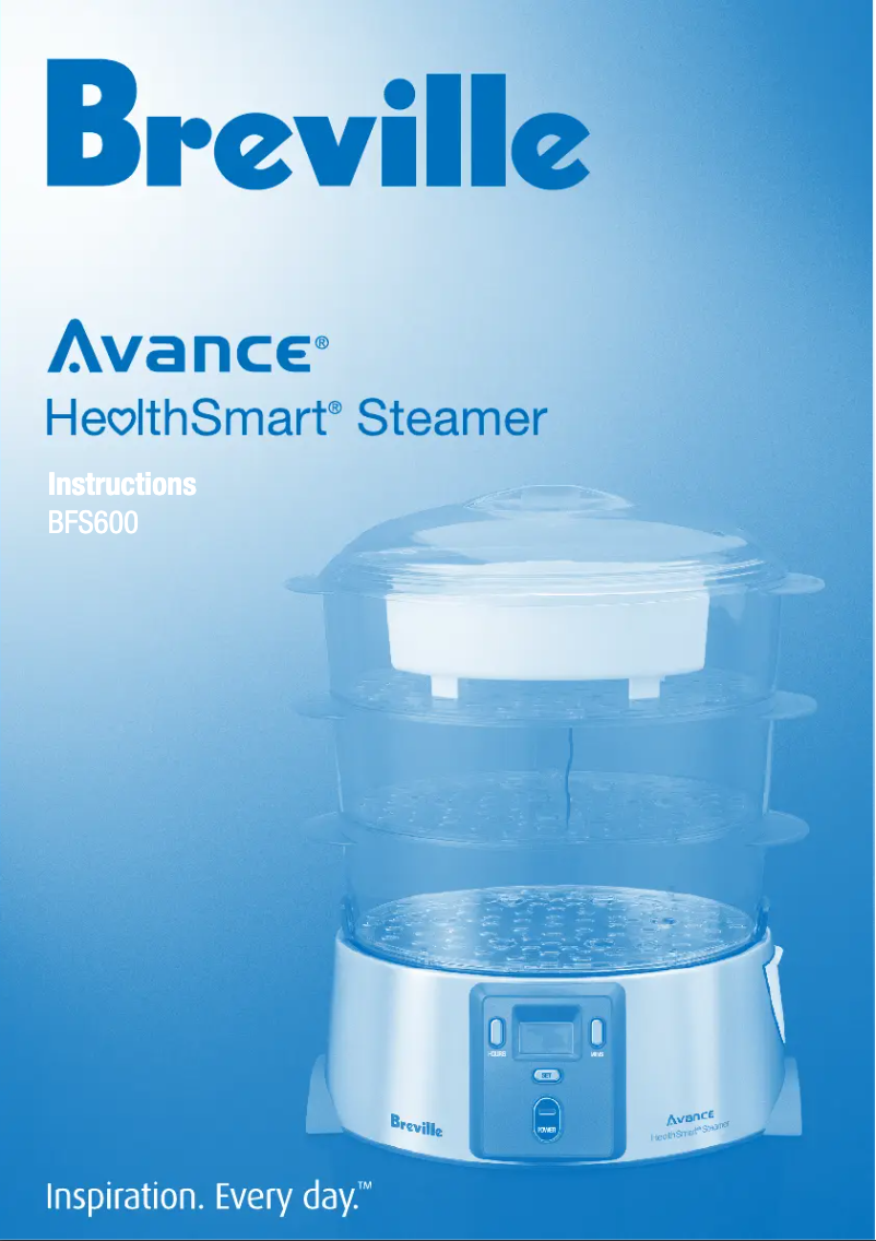 Imagen de la primera página del manual del dispositivo Avance HealthSmart BFS600