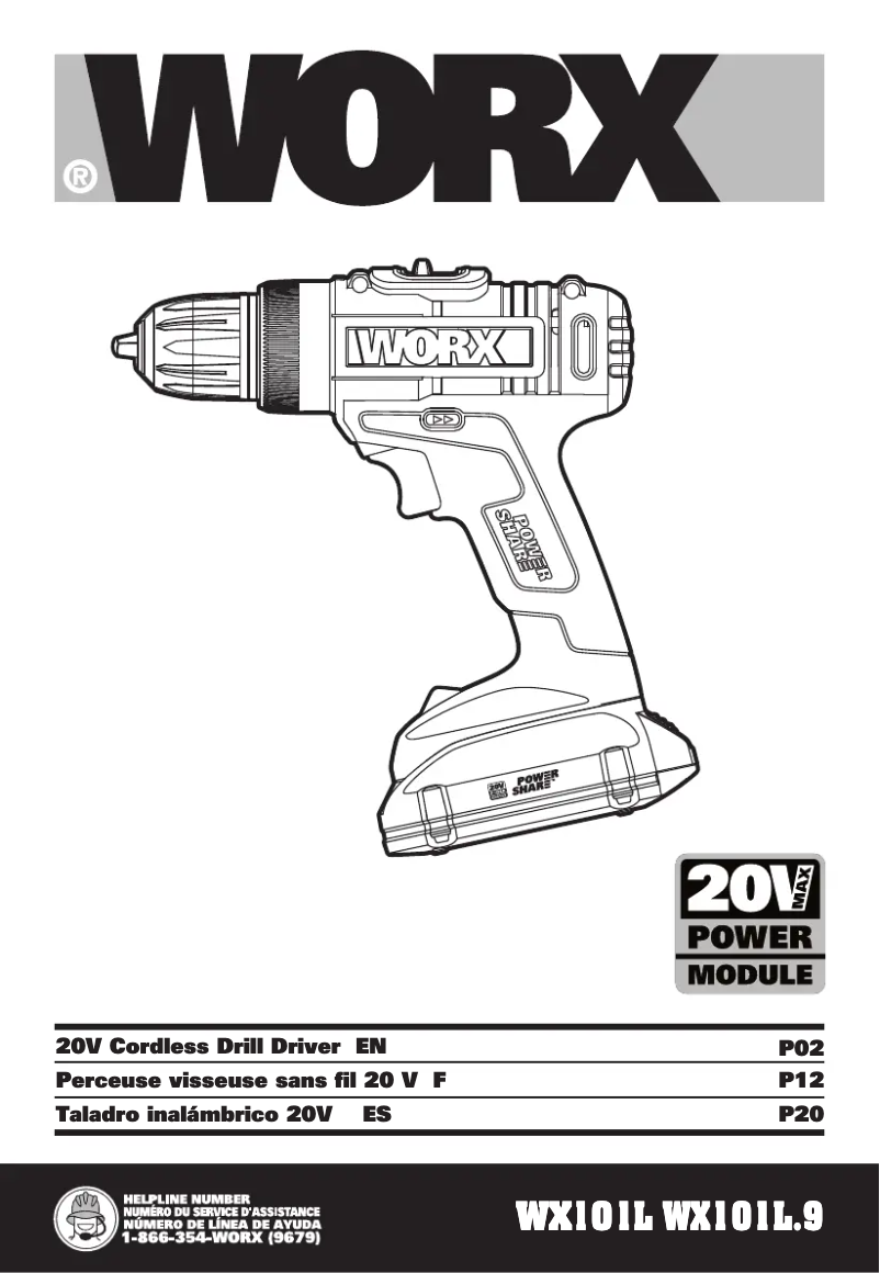 Página 1 del manual Manual de usuario Worx WX956L