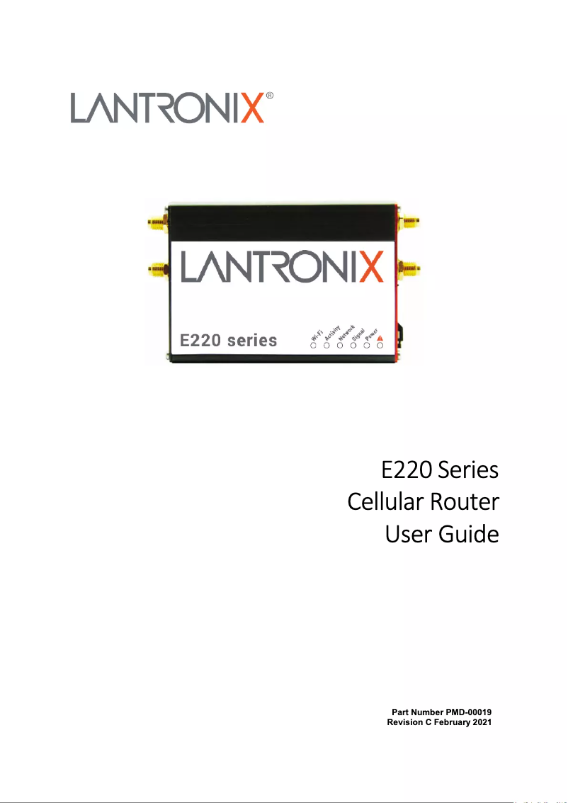 Página 1 del manual Manual de usuario Lantronix E225