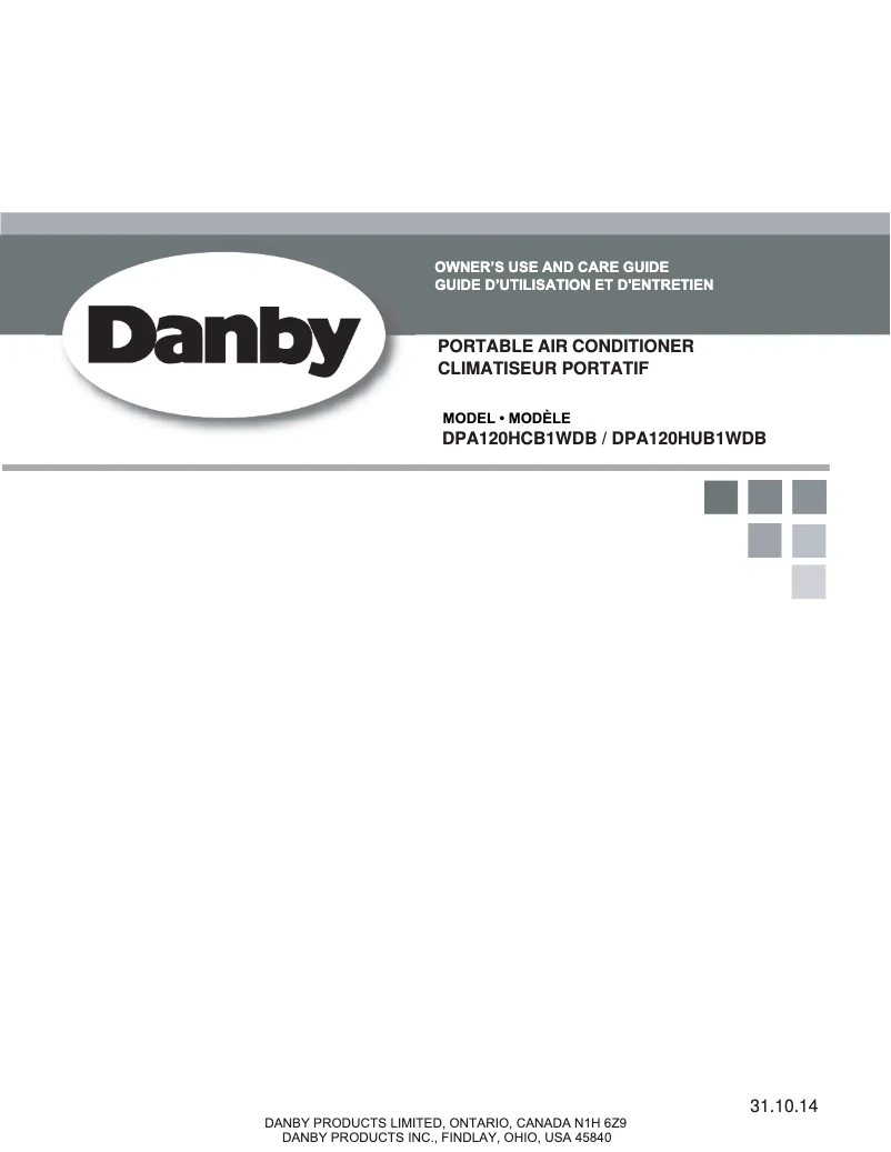 Página 1 del manual Manual de usuario Danby DPA120HCB1WDB