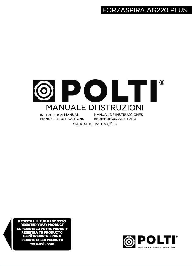Imagen de la primera página del manual del dispositivo Forzaspira AG220 Plus