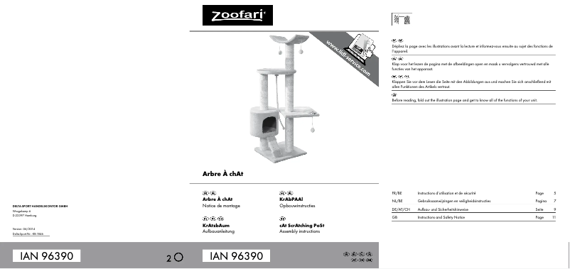 Imagen de la primera página del manual del dispositivo IAN 96390