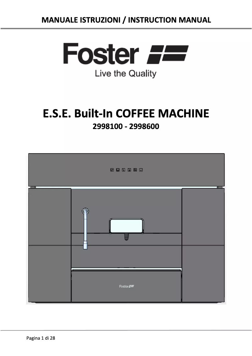 Página 1 del manual Manual de usuario Foster 2998 100