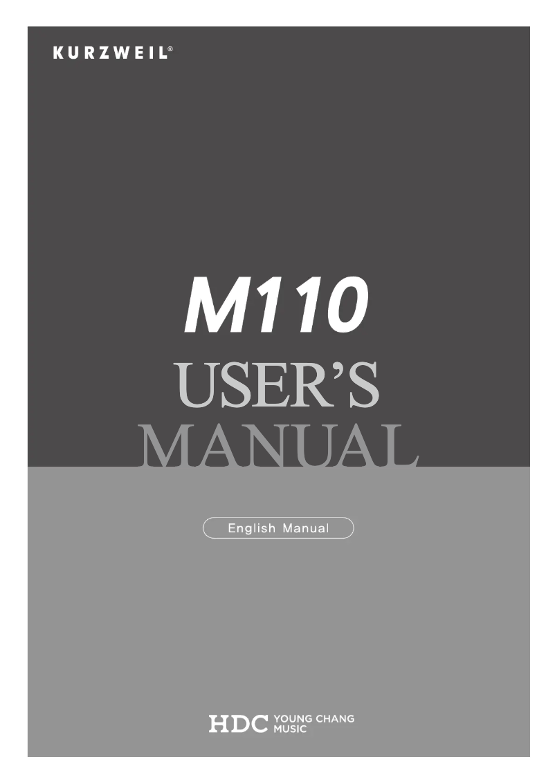 Imagen de la primera página del manual del dispositivo M110