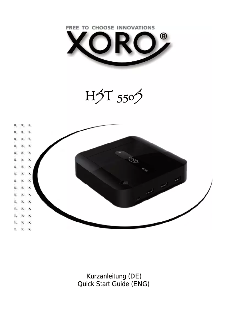 Imagen de la primera página del manual del dispositivo HST 550S