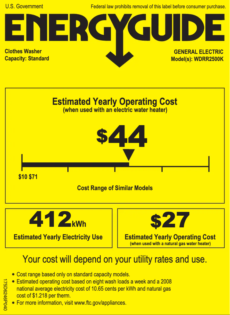 Imagen de la primera página del manual del dispositivo WDRR2500KWW