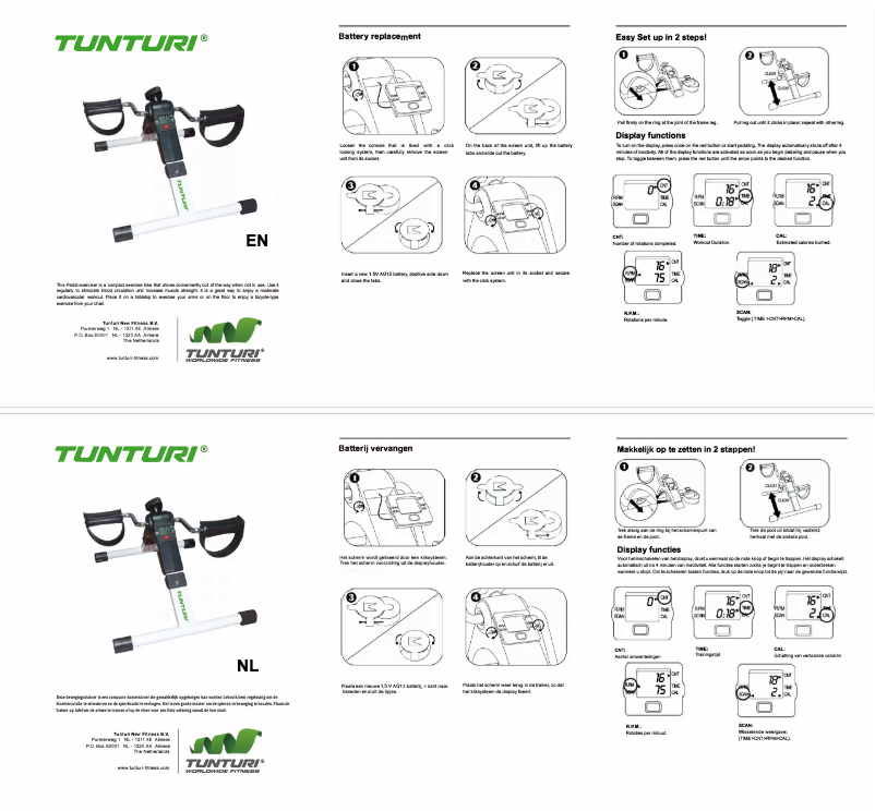 Imagen de la primera página del manual del dispositivo Mini Bike Foldable Easy