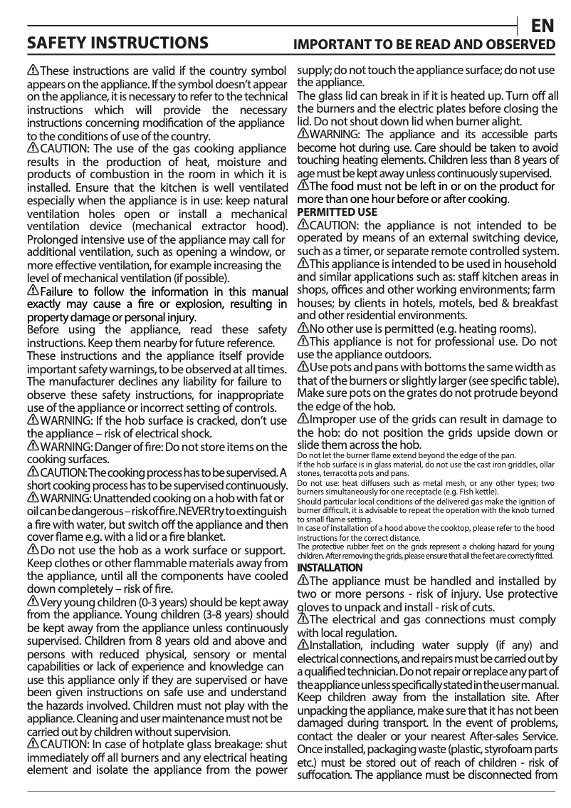 Imagen de la primera página del manual del dispositivo GMA 7522/IX