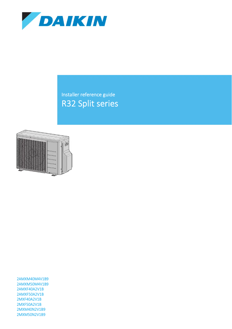 Página nº 1 - Manual de usuario Daikin 2MXF40A2V1B