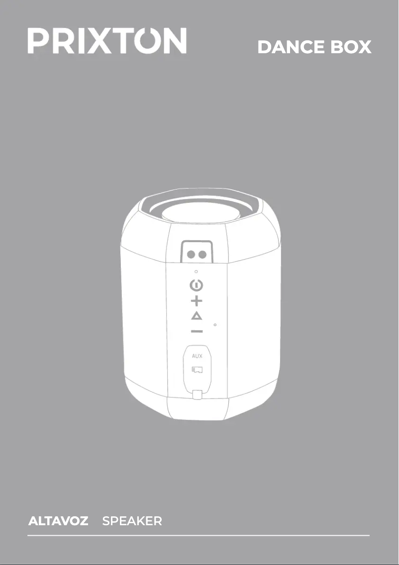 Imagen de la primera página del manual del dispositivo Dance Box