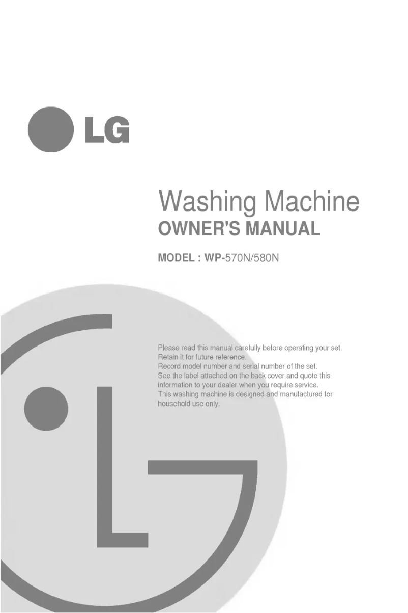 Página 1 del manual Manual de usuario LG WP-580N