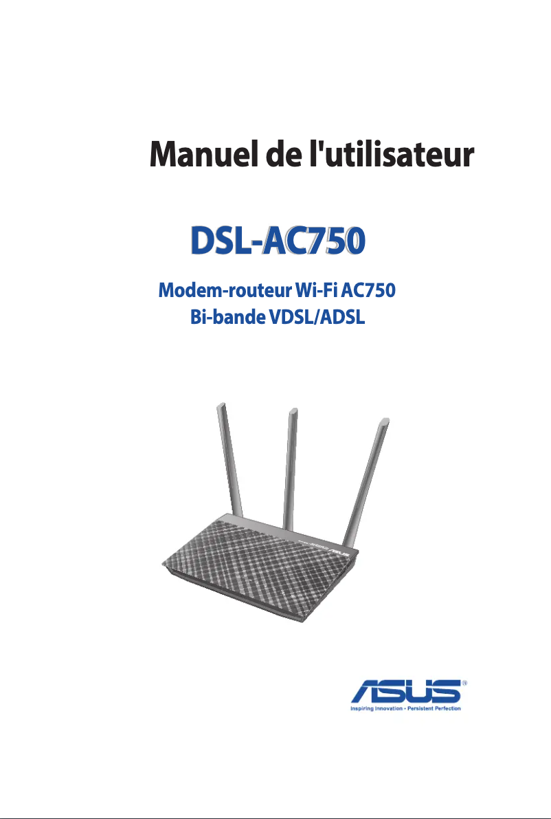 Imagen de la primera página del manual del dispositivo DSL-AC750