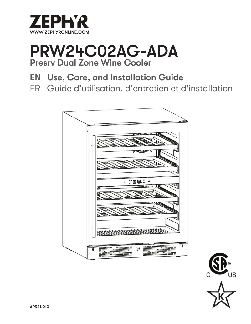 Imagen de la primera página del manual del dispositivo Presrv PRW24C02AG-ADA