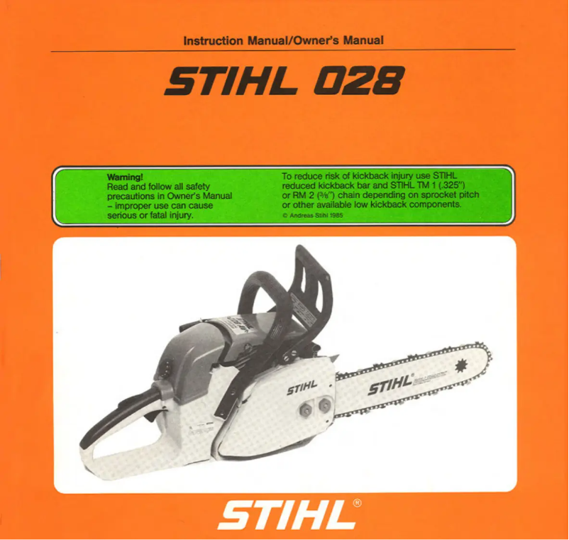 Página 1 del manual Manual de usuario Stihl 028