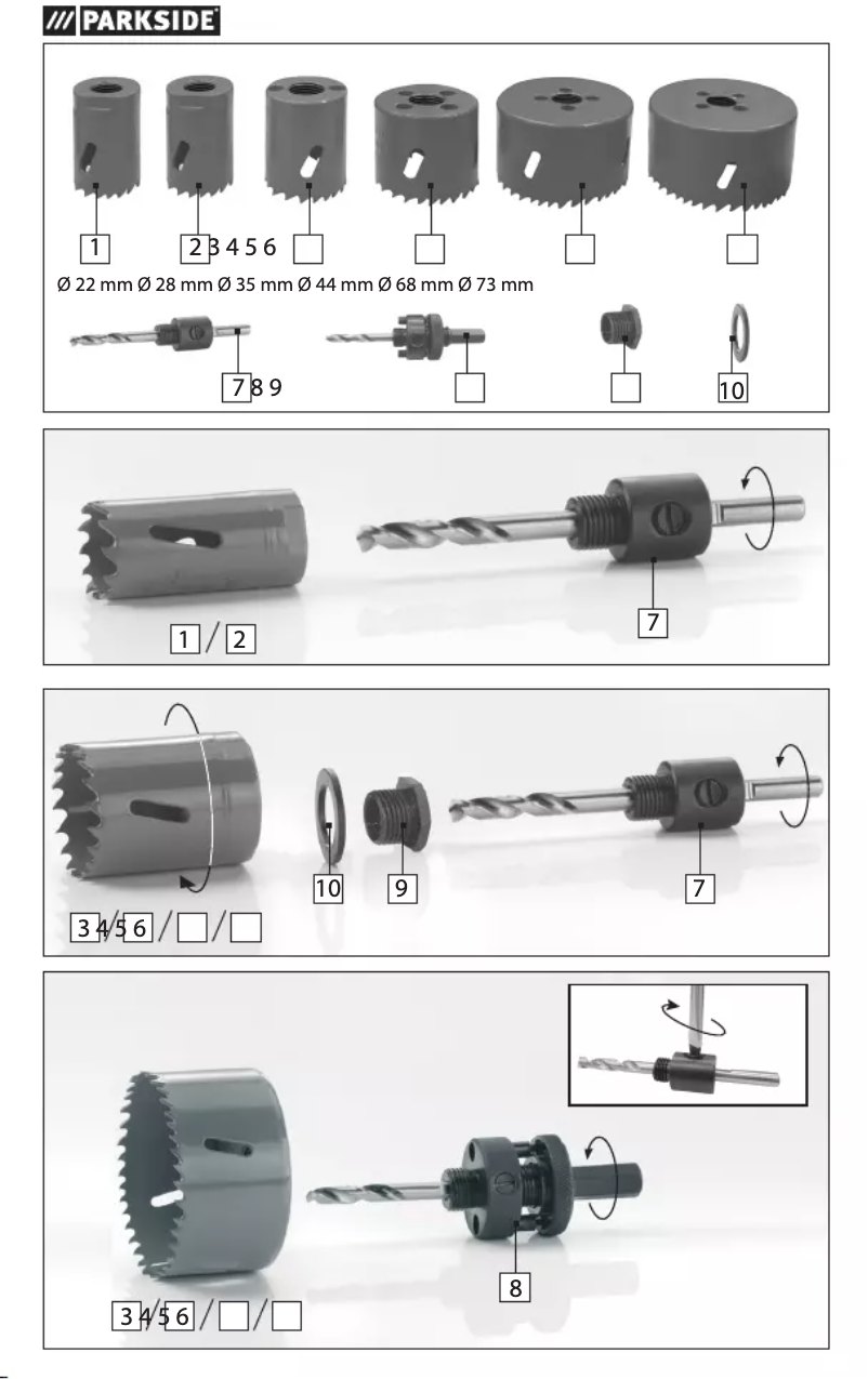 Página 1 del manual Manual de usuario Parkside Z28396
