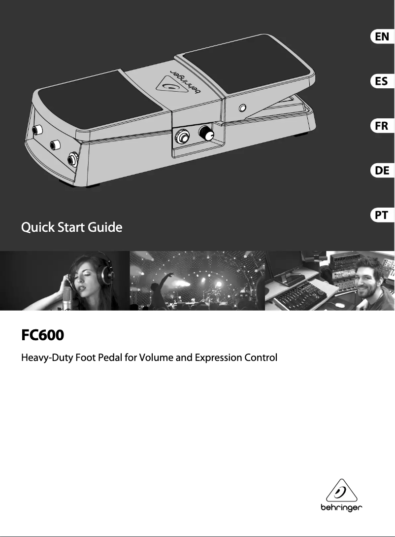 Página 1 del manual Manual de usuario Behringer FC600