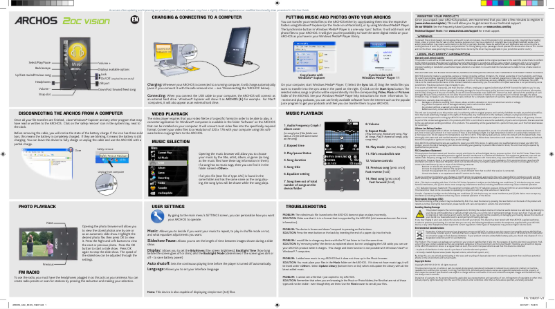 Imagen de la primera página del manual del dispositivo 20c Vision