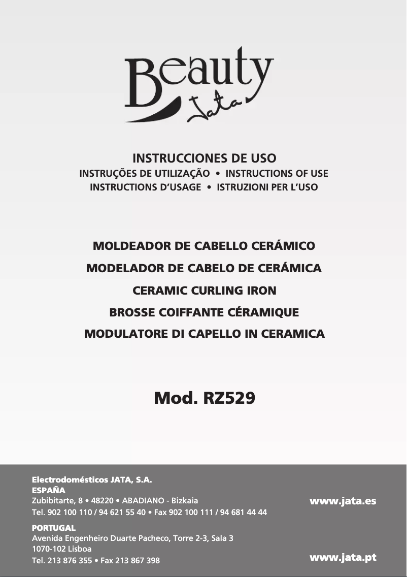 Página 1 del manual Manual de usuario Jata RZ529