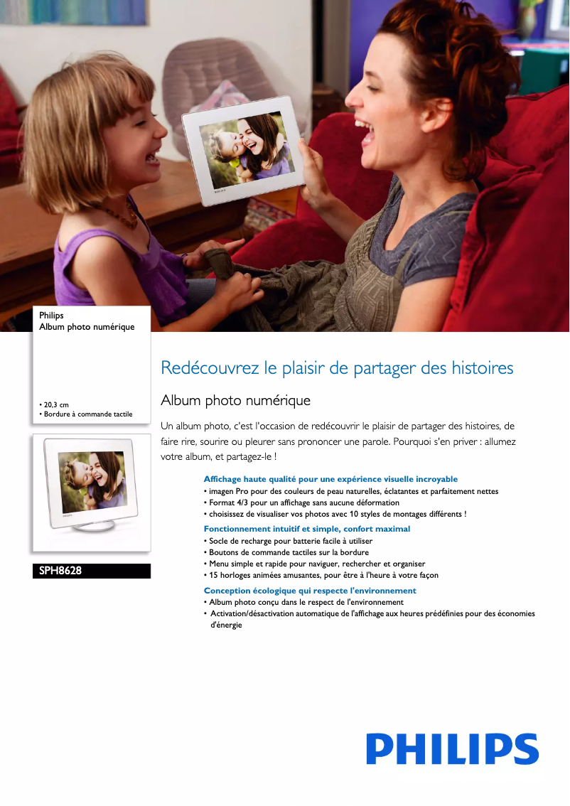 Imagen de la primera página del manual del dispositivo SPH8628