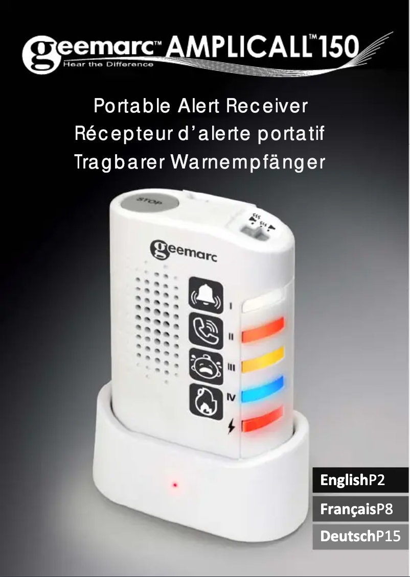 Imagen de la primera página del manual del dispositivo AMPLICALL 150