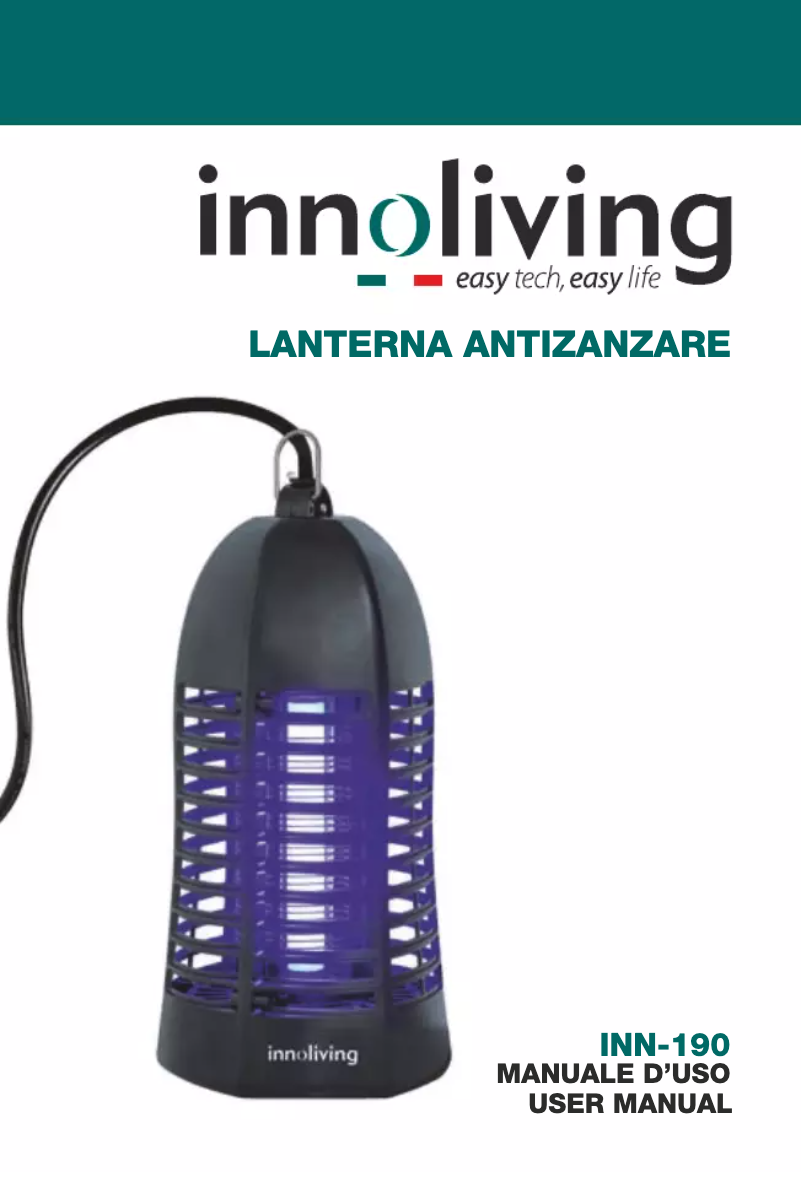 Imagen de la primera página del manual del dispositivo INN-190