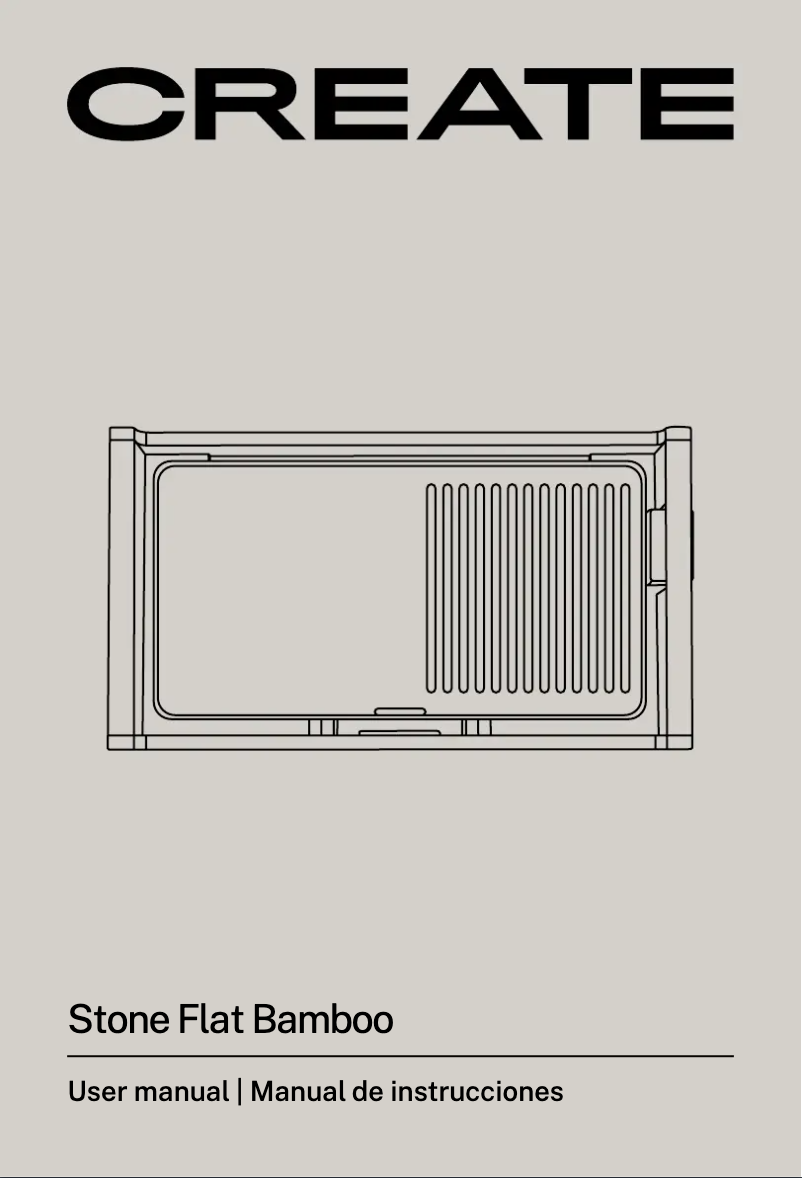 Imagen de la primera página del manual del dispositivo Stone Flat Bamboo