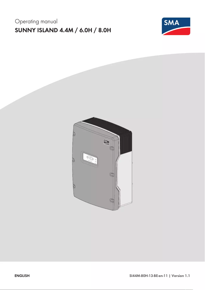 Página 1 del manual Manual de usuario SMA Sunny Island 8.0H-13