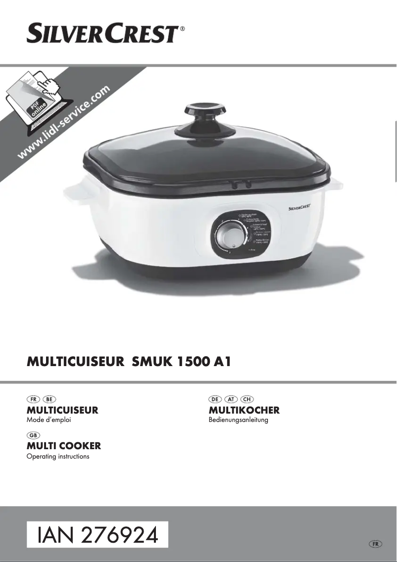 Página 1 del manual Manual de usuario SilverCrest SMUK 1500A1