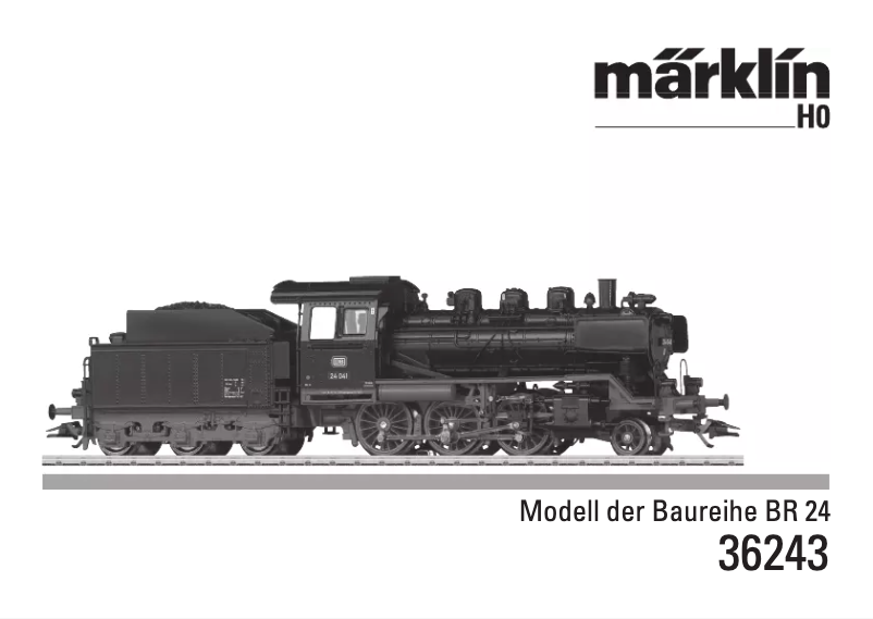Página nº 1 - Manual de usuario Märklin Steam Locomotive with a Tender