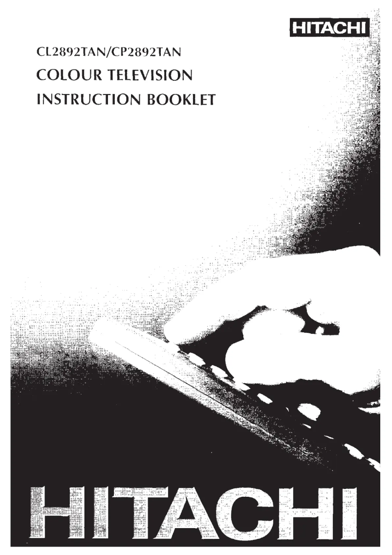 Página 1 del manual Manual de usuario Hitachi CL2892TAN