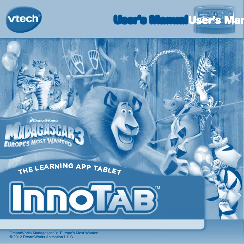 Página nº 1 - Manual de usuario Vtech Madagascar 3