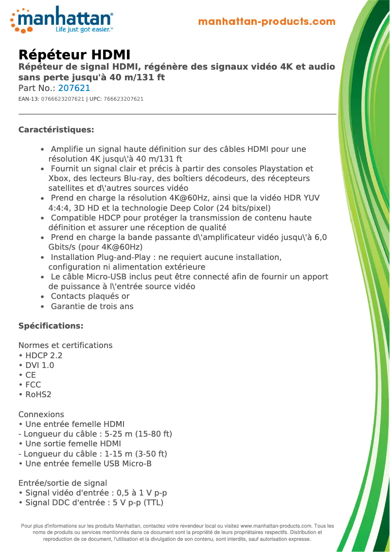 Página nº 1 - Ficha técnica Manhattan 207621